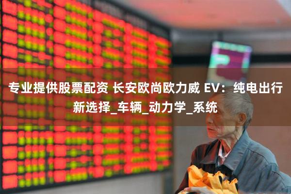 专业提供股票配资 长安欧尚欧力威 EV：纯电出行新选择_车辆_动力学_系统